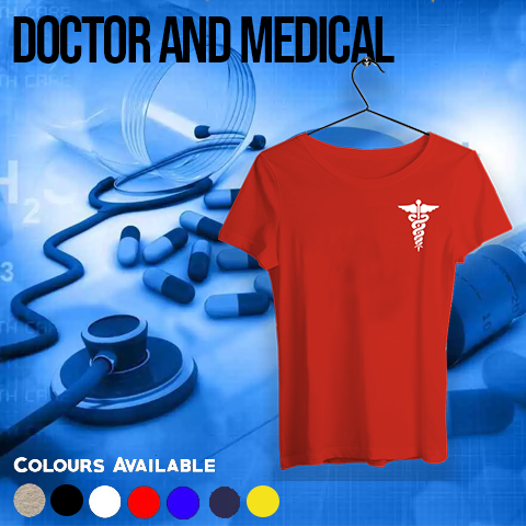 Medical Specialized Doctor Profession T-shirts for Women Online India