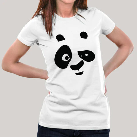 Buy This Kung Fu Panda Po Face Offer Round Neck T-shirt For Women (March) 2024 For Prepaid Only
