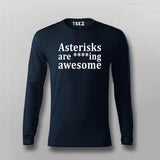 Asterisks are Awesome Funny Grammar T-shirt For Men