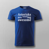 Asterisks Are Awesome Tee - Funny Grammar Lover Wear by Teez