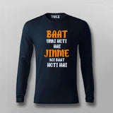 Baat Unki Hoti Hai Tee - Stylish Statement Wear by Teez