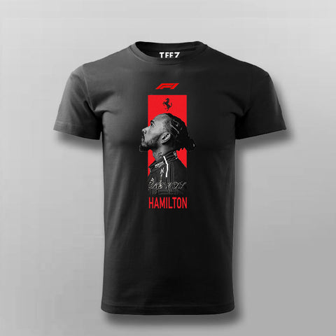Lewis Hamilton Ferrari F1 T-shirt For Men