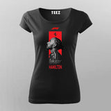 Lewis Hamilton Ferrari F1 T-shirt For Women