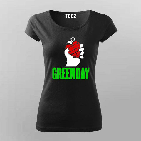 Green Day American Idiot T-Shirt for Women – Heart Grenade Art