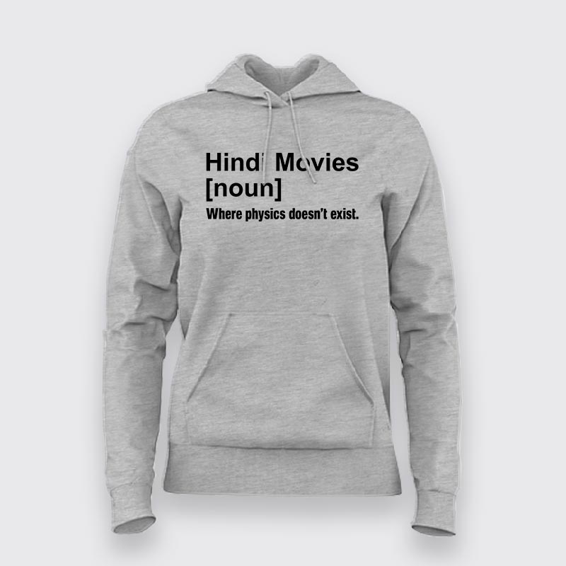 Hindi Movies Definition Hoodies For Women TEEZ.in