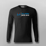 IIM Jammu long-sleeved black T-shirt with institute logo ESTD 2016