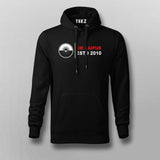 Men's black IIM Raipur cotton hoodie