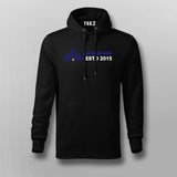 Men’s black hoodie with IIM Bodh gaya  Logo printed in the center on a soft cotton