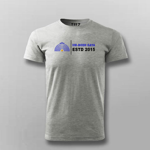 IIM Bodh Gaya ESTD 2015 Men's Round Neck T-Shirt