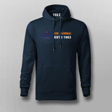 Men’s Navy hoodie with IIM Mumbai  Logo printed in the center on a soft cotton