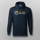 Men’s Navy hoodie with IIM Nagpur  Logo printed in the center on a soft cotton