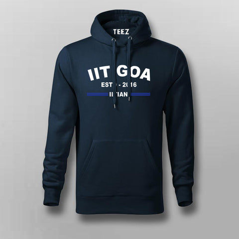 IIT Goa ESTD 2016 Men's Cotton Hoodie