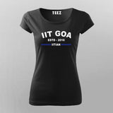 IIT Goa ESTD 2016 Women's Trendy T-Shirt
