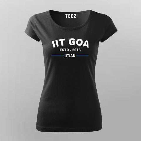 IIT Goa ESTD 2016 Women's Trendy T-Shirt