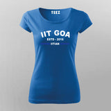 IIT Goa ESTD 2016 Women's Trendy T-Shirt