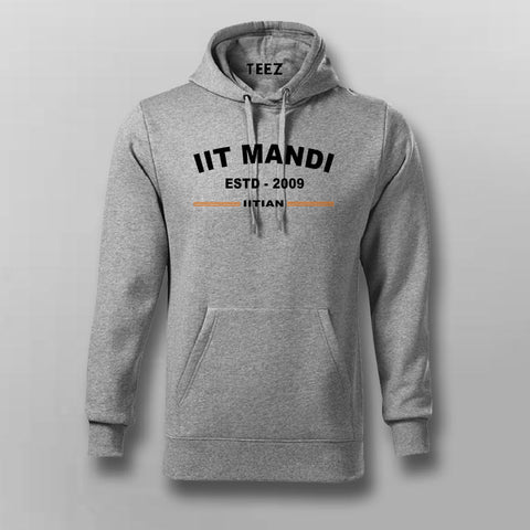IIT Mandi ESTD 2009 Alumni Cotton Hoodie - Exclusive Design