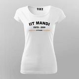 IIT Mandi Modern Fit T-Shirt ESTD 2009 - Women's