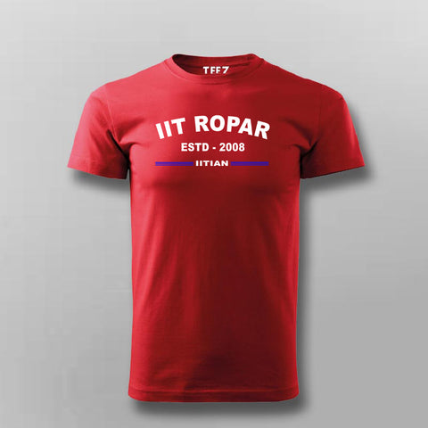 IIT Ropar ESTD 2008 Men's Round Neck T-Shirt - Campus Style