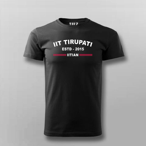 Men's IIT Tirupati ESTD 2015 Round Neck Tee