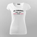 IIT Tirupati ESTD 2015 Women's Stylish T-Shirt