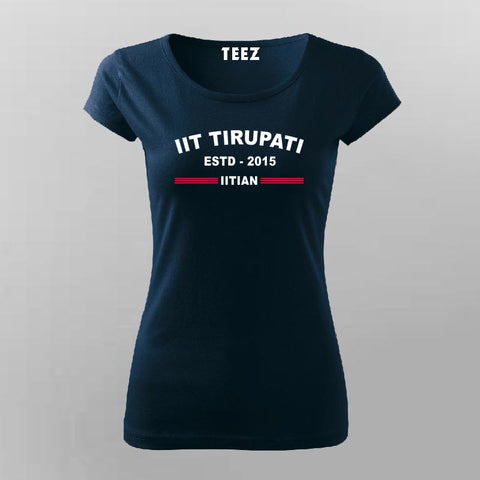IIT Tirupati ESTD 2015 Women's Stylish T-Shirt
