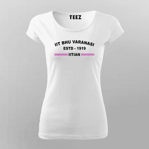 IIT Varanasi ESTD 1919 Women's Vintage Tee