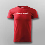 Less People More Dogs - dog lover T-shirt For Men
