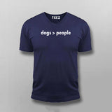 Less People More Dogs - dog lover T-shirt For Men