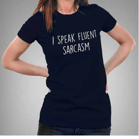 Buy This I Speak Fluent Sarcasm Offer Round Neck T-shirt For Men (March) 2024 For Prepaid Only