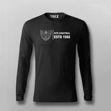 Black Teez full sleeve t-shirt with NIT Surathkal emblem, classic for alumni