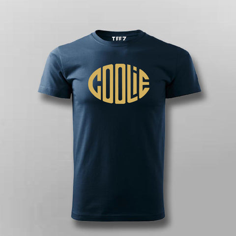 Coolie Men’s T-Shirt – Bold Front Gold Emblem Design