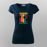 Summer Beach Mode On T-shirt For Women