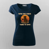 Cat Coffee Sunrise T-shirt for Women
