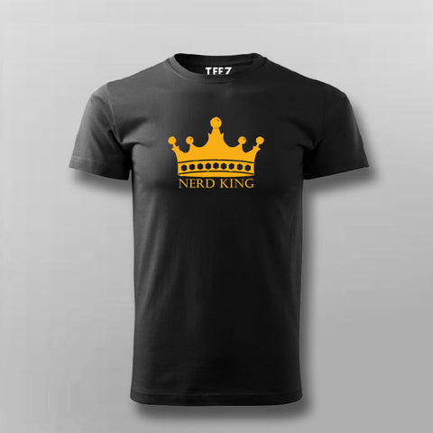 Nerd King Men's Tee - Geeky and Stylish Wear by Teez