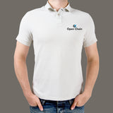 Open Chain Polo T-Shirt For Men