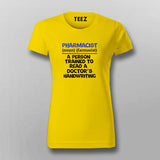 Pharmacist Definition' Shirt | A Tribute to Pharmacy Pros