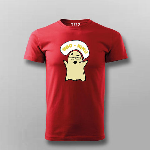 BOO-RING Funny Ghost T-shirt For Men