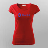 Chainlink Crypto T-shirt For Women