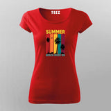 Summer Beach Mode On T-shirt For Women