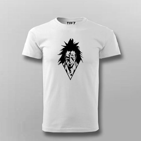 Kenpachi Line Art Anime T-shirt For Men
