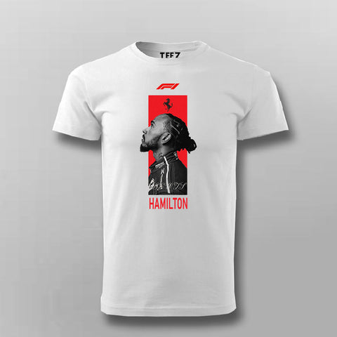 Lewis Hamilton Ferrari F1 T-shirt For Men