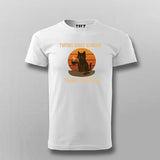Typing Since Sunrise Cat Coffee T-shirt For Men
