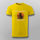 Typing Since Sunrise Cat Coffee T-shirt For Men