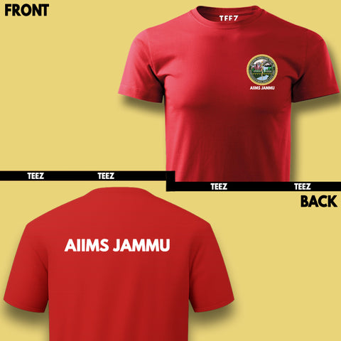 AIIMS Jammu Men’s T-Shirt – Cotton Tee for Doctors & Students