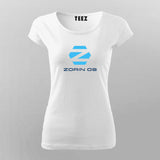 Zorin OS Linux Logo T-shirt For Women Geek Style