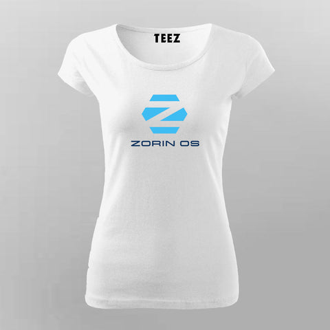 Zorin OS Linux Logo T-shirt For Women Geek Style