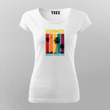 Summer Beach Mode On T-shirt For Women