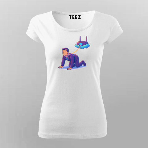 The Adult Leash We All Wear Women’s T-Shirt – Satirical Internet Tee