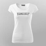 TVS Ronin Women’s Tee – Ride Solo, Stand Tall