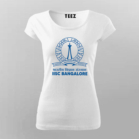 IISC Bangalore Institute Logo Graphic T-shirt For Women